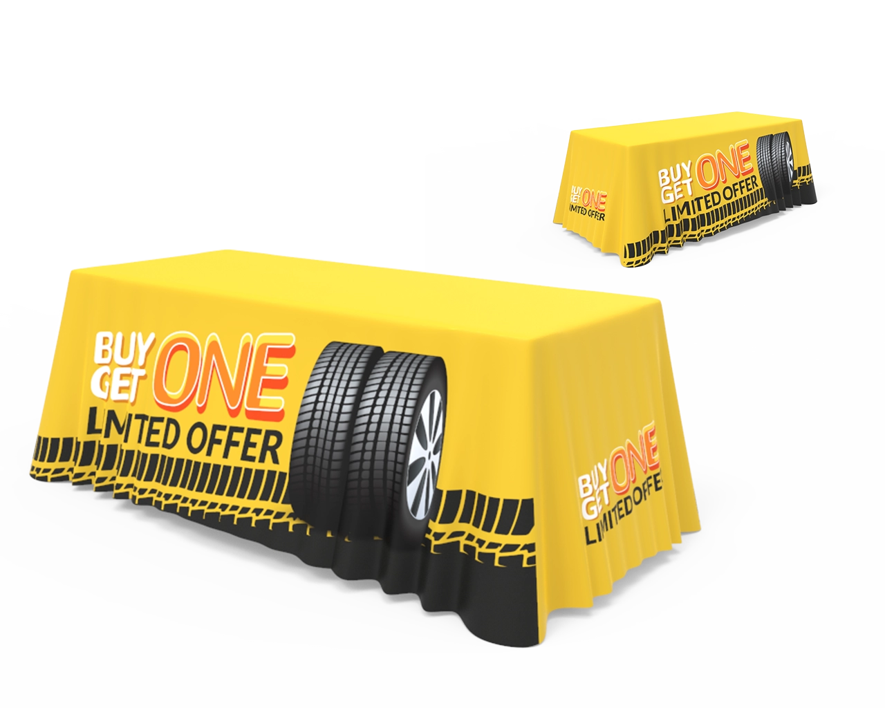 6ft Table Cover 4 Sided (Close Back)